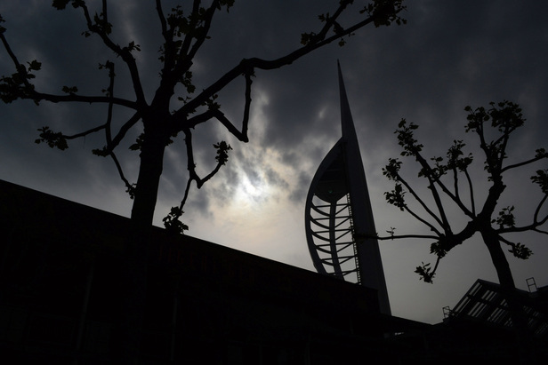 Artistic Photography Gallery - Picture of Silhouetted Spinnaker Tower in Portsmouth, U.K.  Photo Credit: Gale Punay, Contributor's Gallery Winning Submission to FreePhotoCourse.com, all rights reserved.