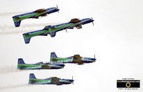 Picture of 6 Brazilian Smoke Squadron Airplanes in Tight Formation. Visit http://www.FreePhotoCourse.com for more free pictures and wallpapers!